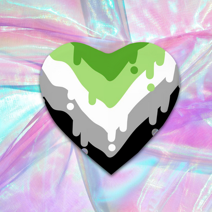 Holographic Pride Heart Pins