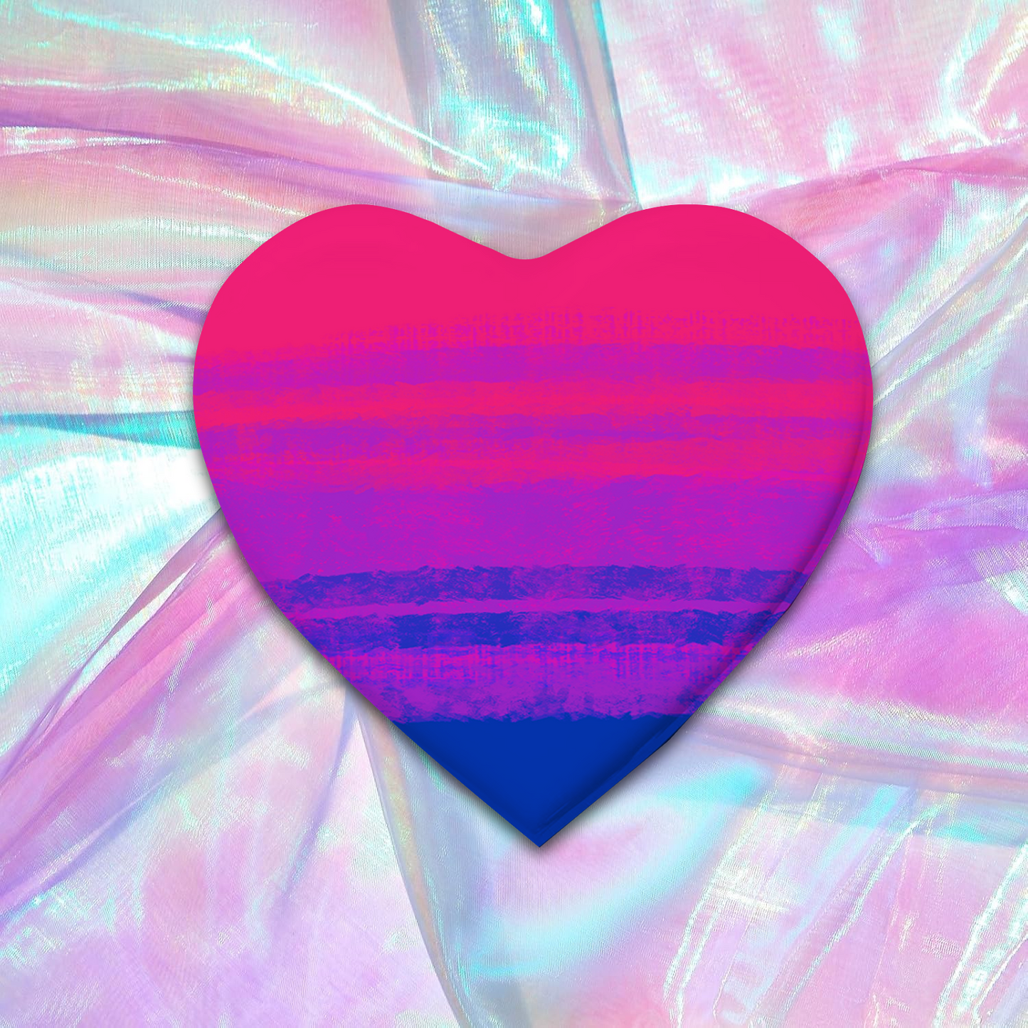 Holographic Pride Heart Pins