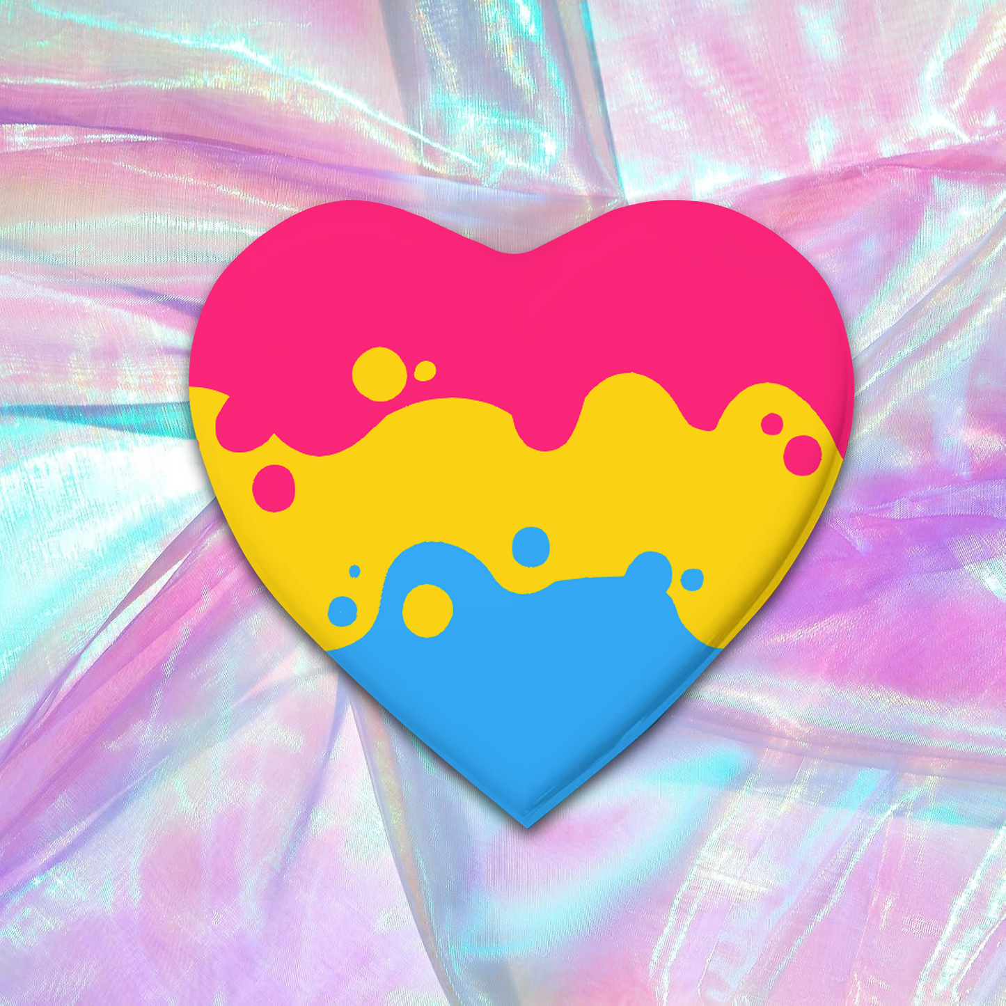 Holographic Pride Heart Pins