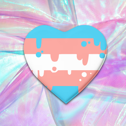 Holographic Pride Heart Pins