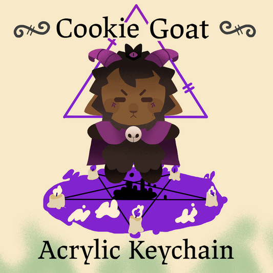 Cookie Goat- Acrylic Keychain