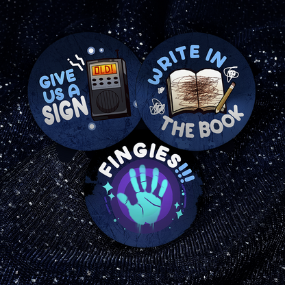 Ghost Hunter Agency - Holographic Pin Trio