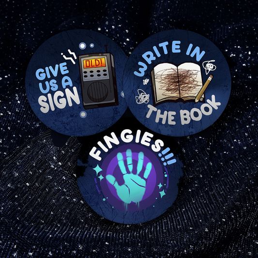 Ghost Hunter Agency - Holographic Pin Trio